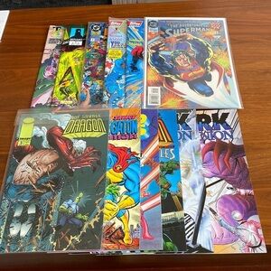 1980s 1990s Comic Book Lot (12 Total)